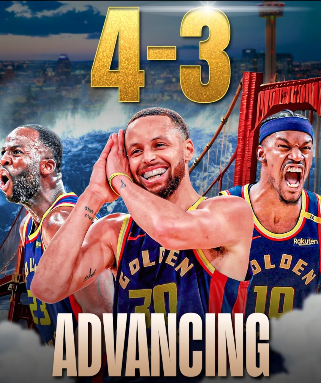 勇士队胜快船队，取得四连胜